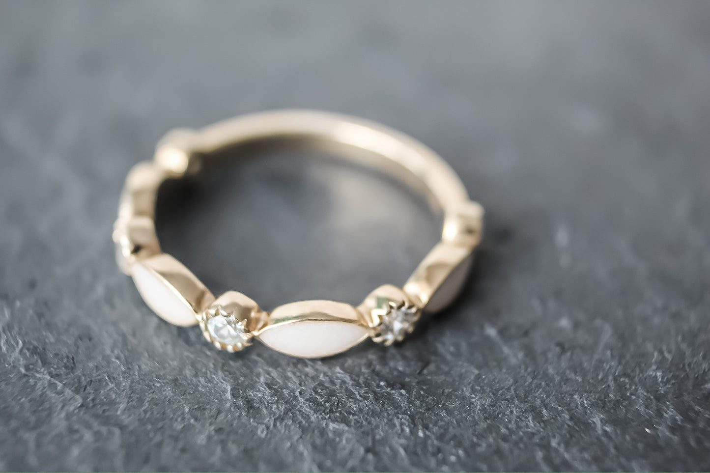 Half Diamond Eternity Band