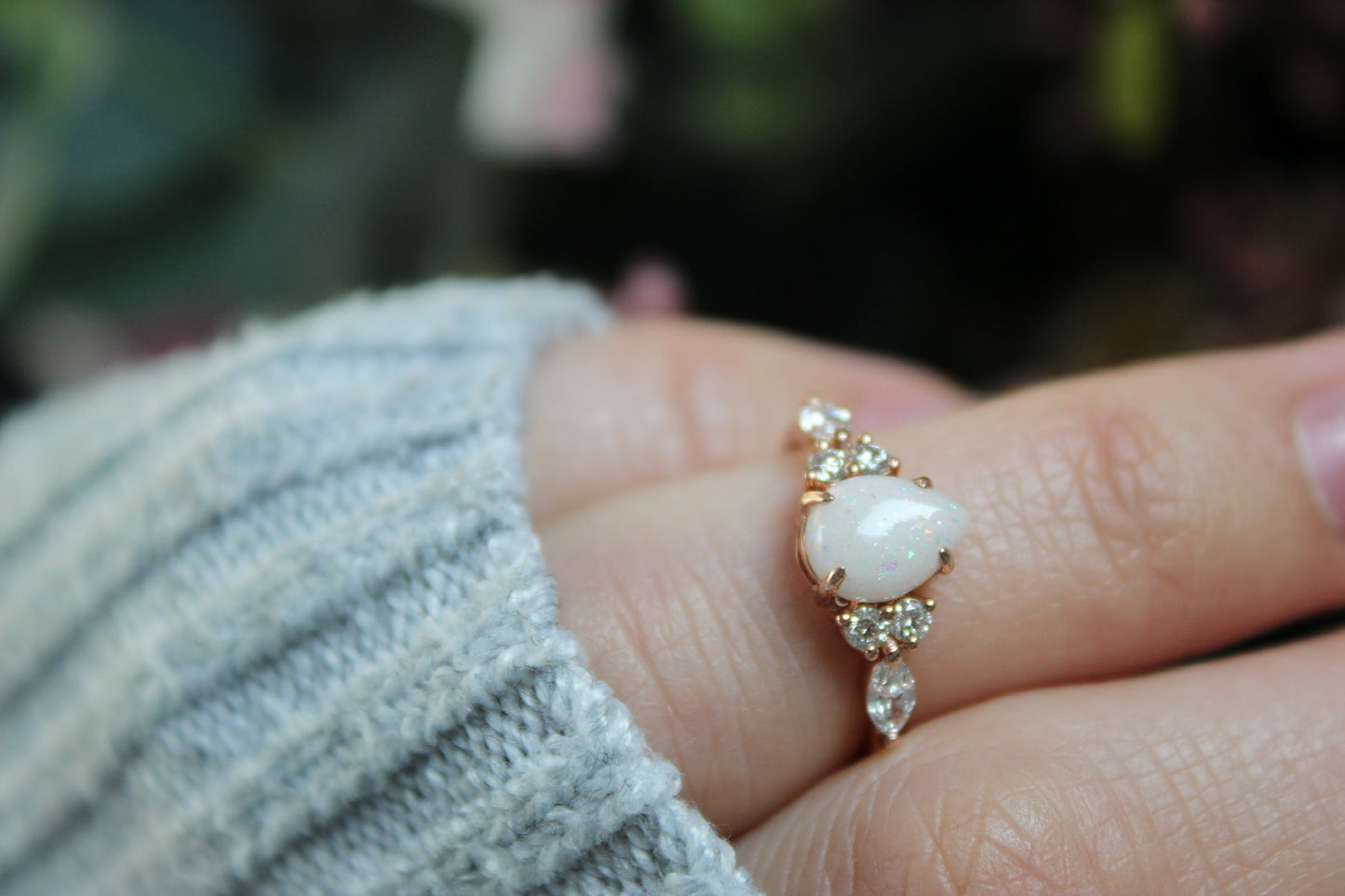 Pear Cluster Ring
