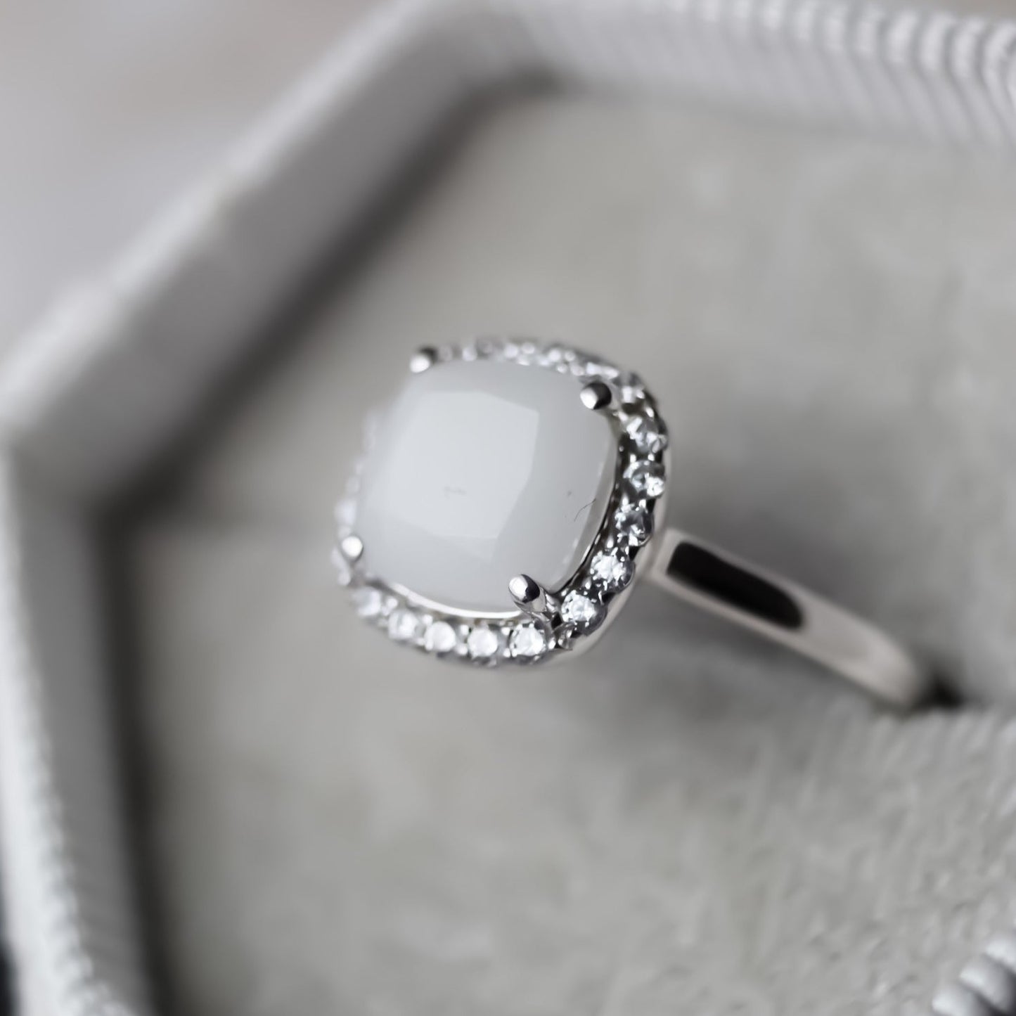 Square Halo Ring