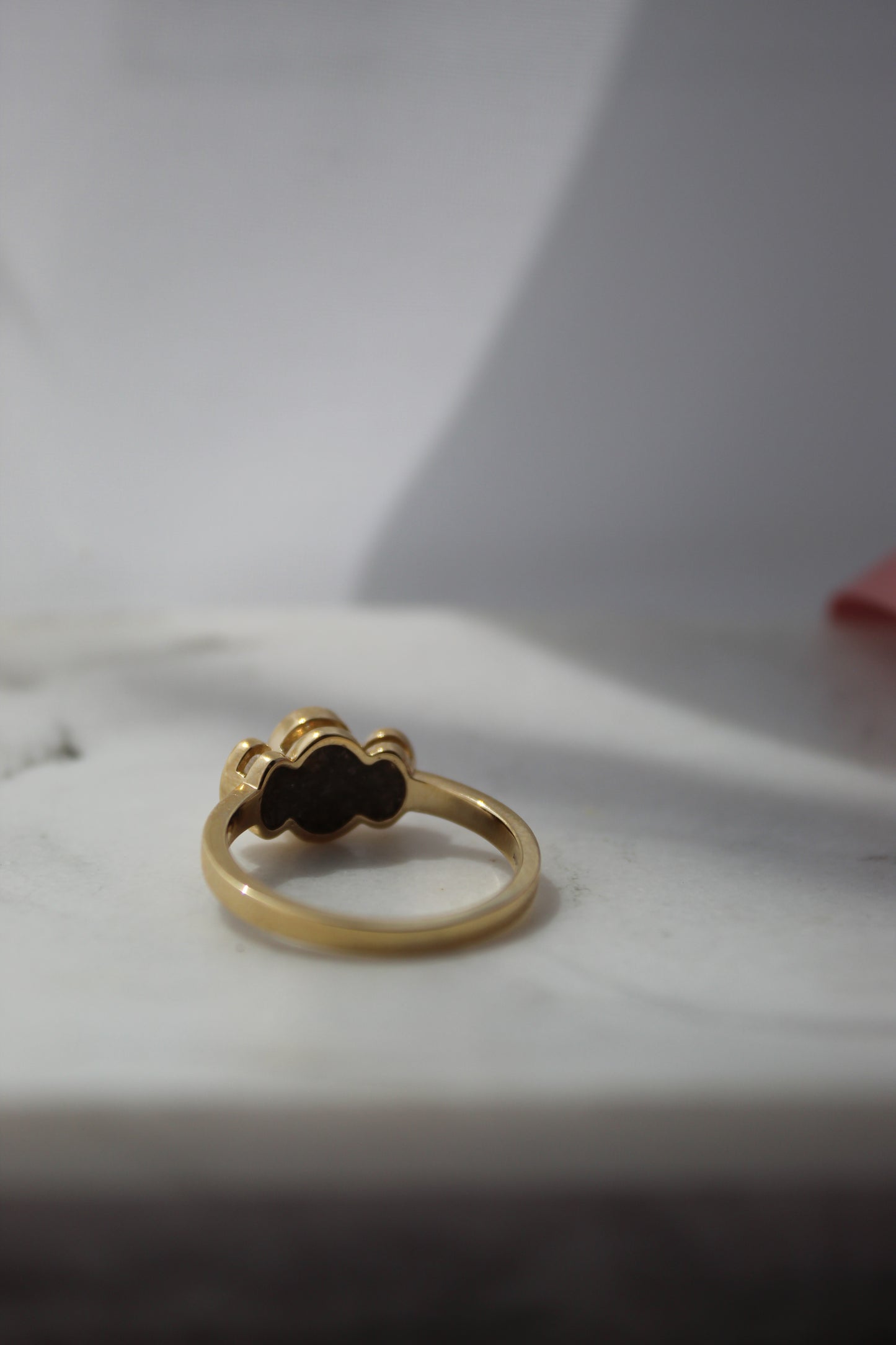 Secrets Three Stone Bezel Ring