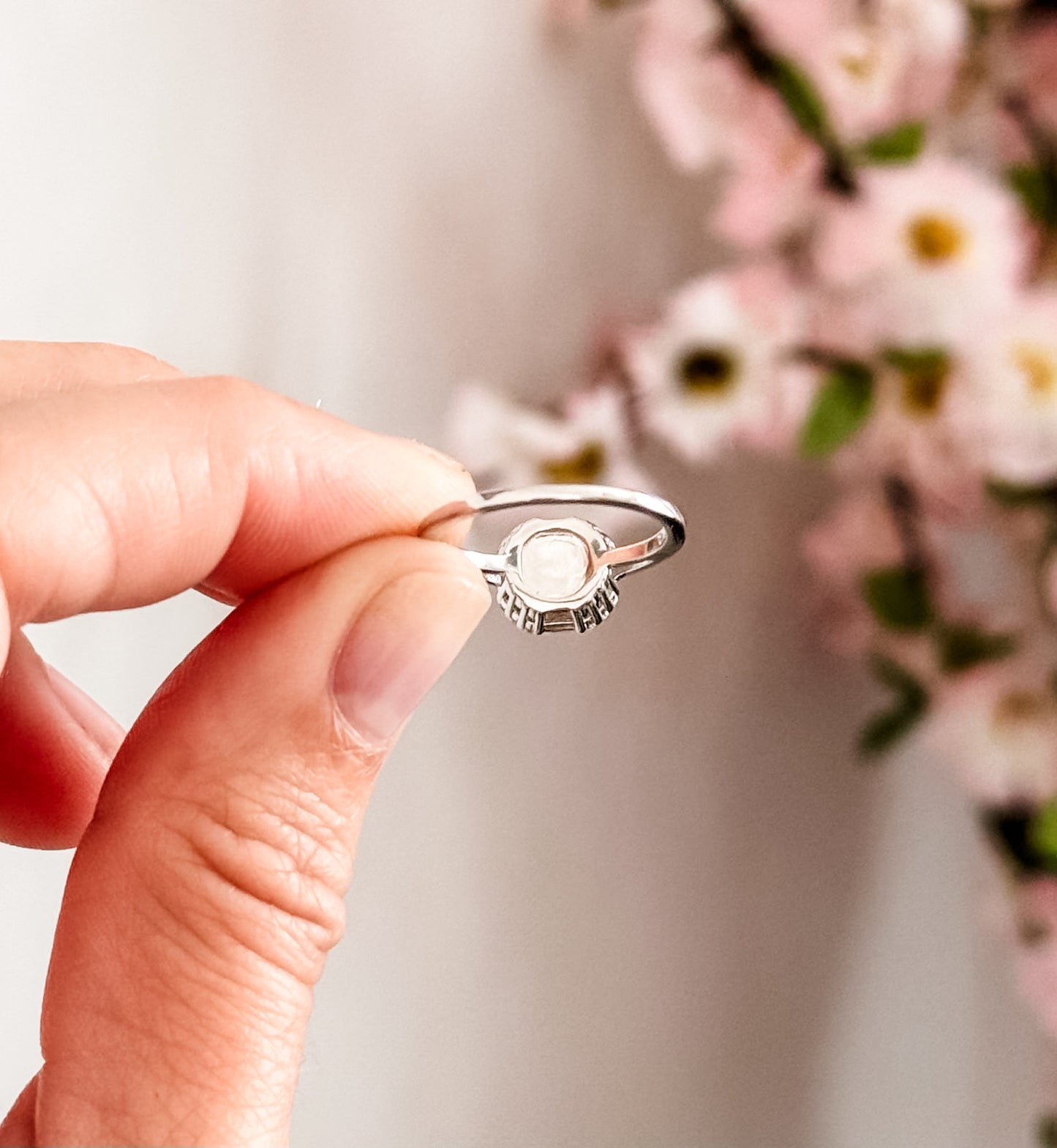 Sale Baguette Halo Hidden Inclusion Ring