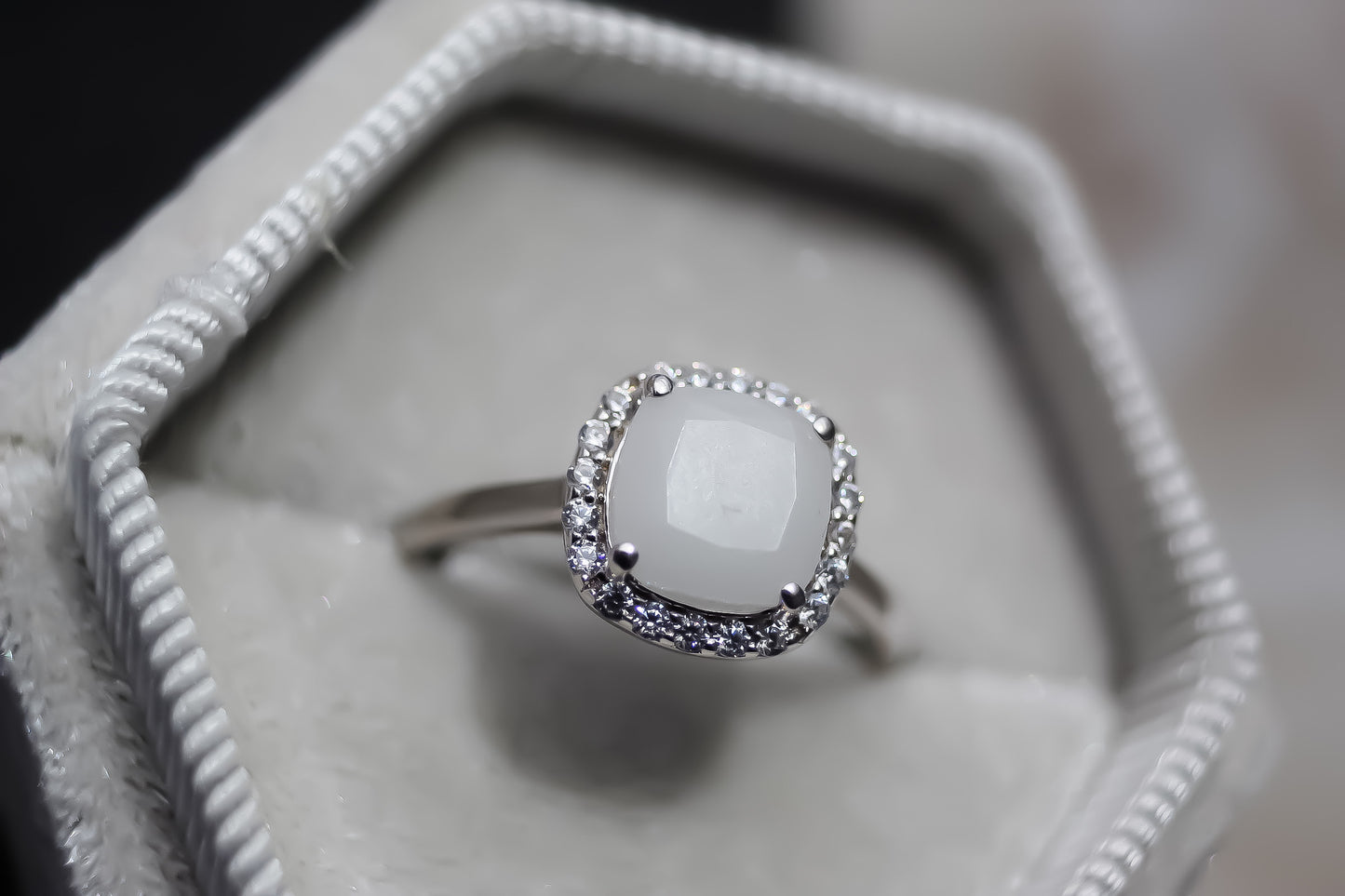Square Halo Ring