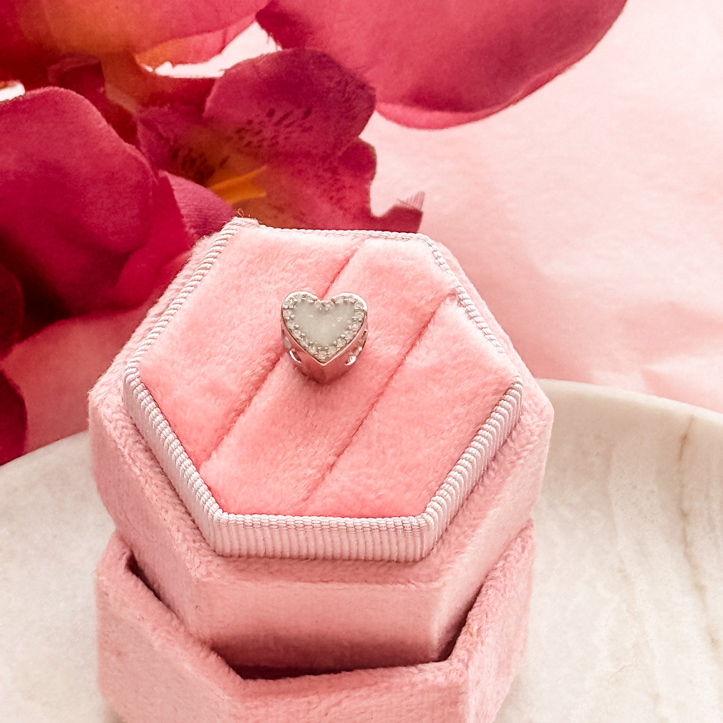 Sale Pandora Style Heart Halo Charm