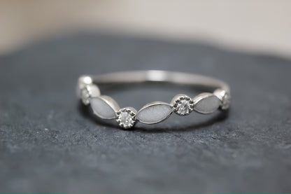 Curved Diamond Eternity Ring