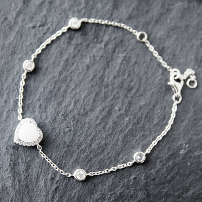 Heart Halo Bracelet