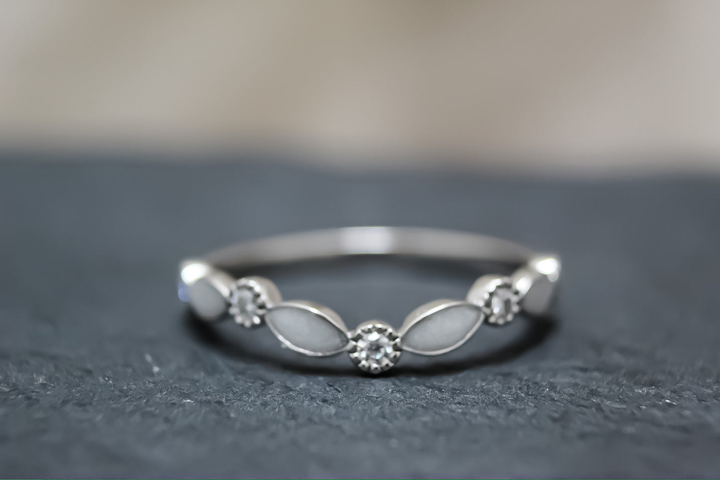 Curved Diamond Eternity Ring