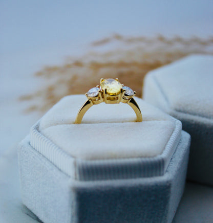 Secrets Constance Three Stone Ring