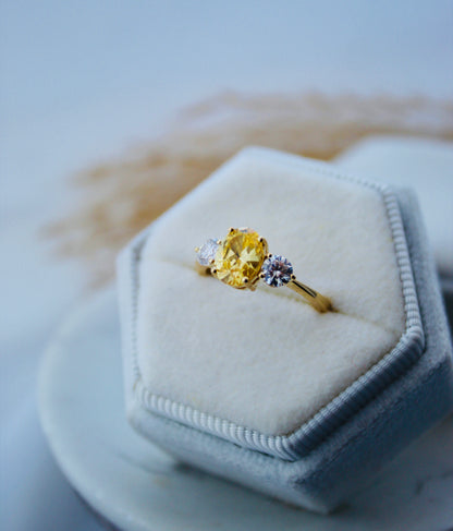 Secrets Constance Three Stone Ring