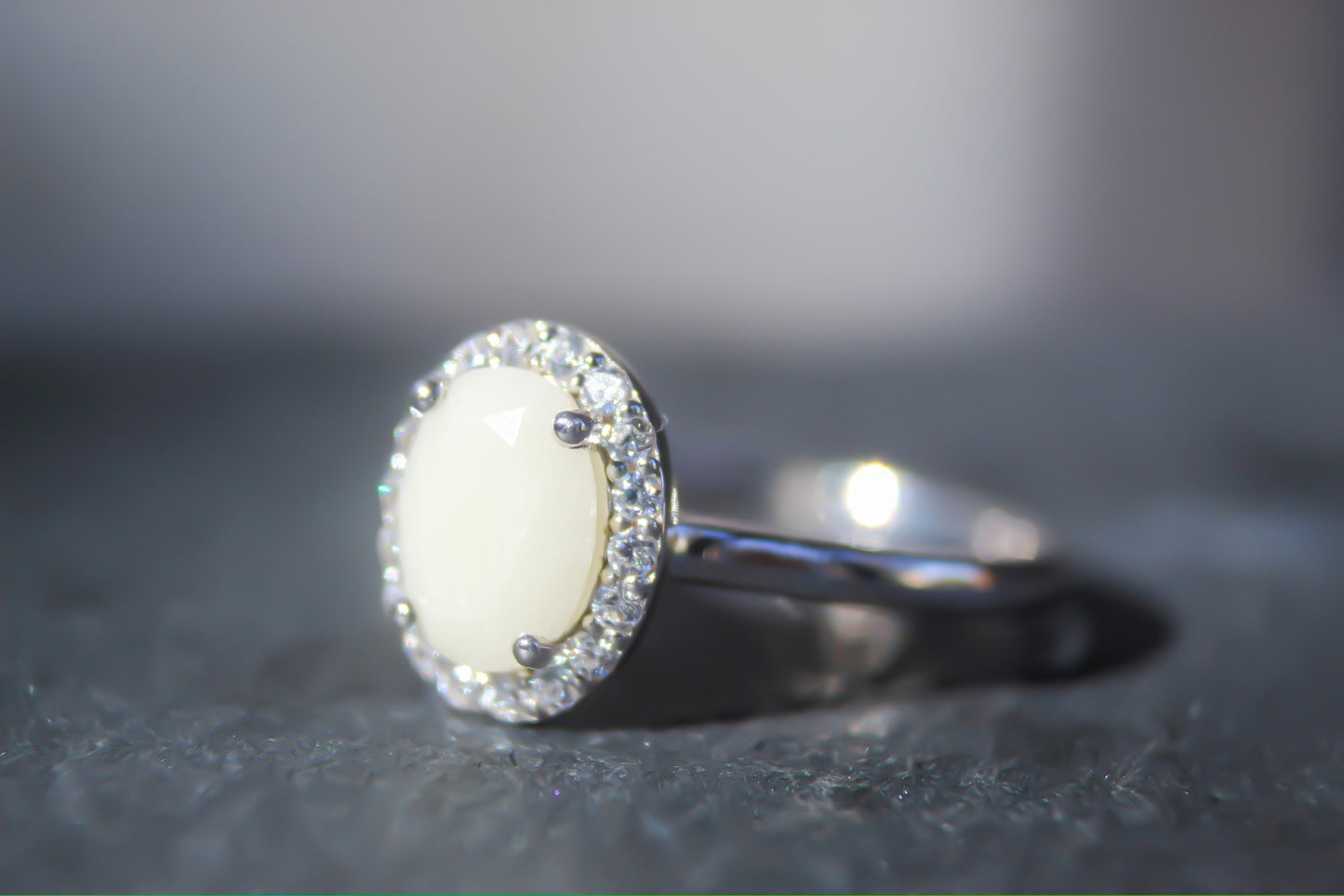 Oval Halo Ring