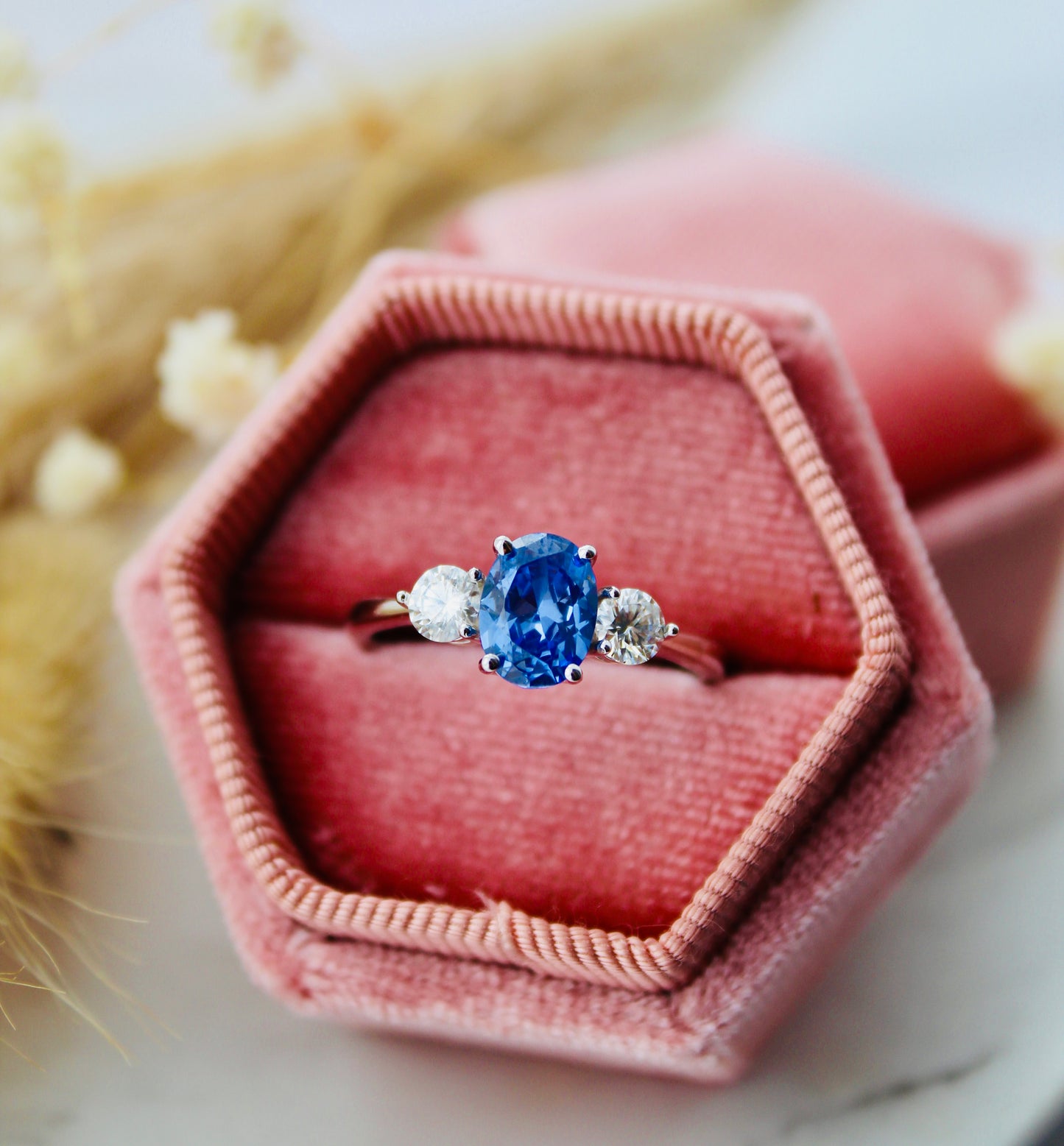 Secrets Constance Three Stone Ring