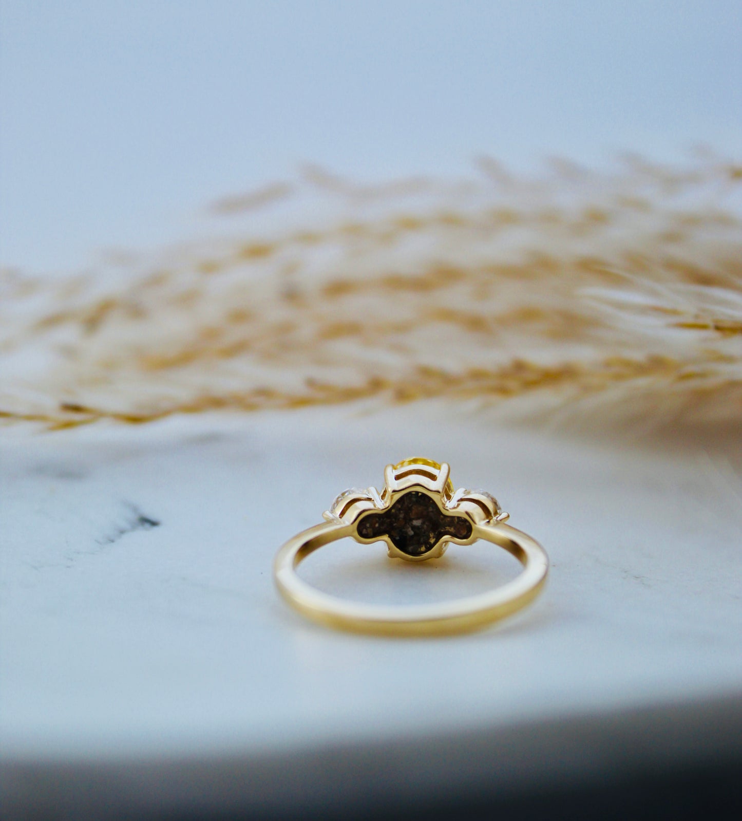 Secrets Constance Three Stone Ring