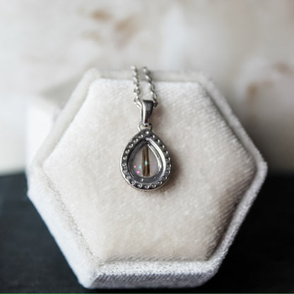 Pear Halo Pendant