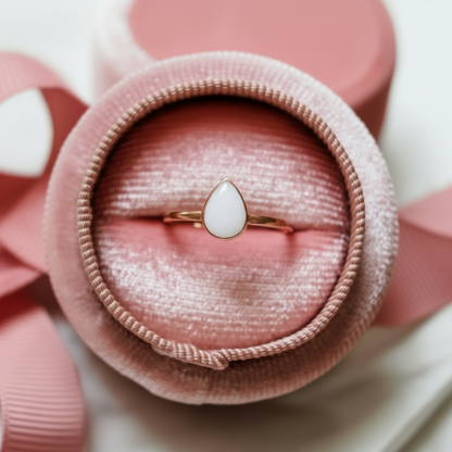 Pear Stacking Ring