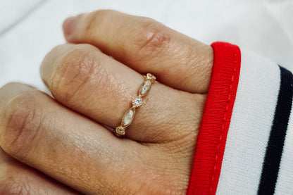 Half Diamond Eternity Band