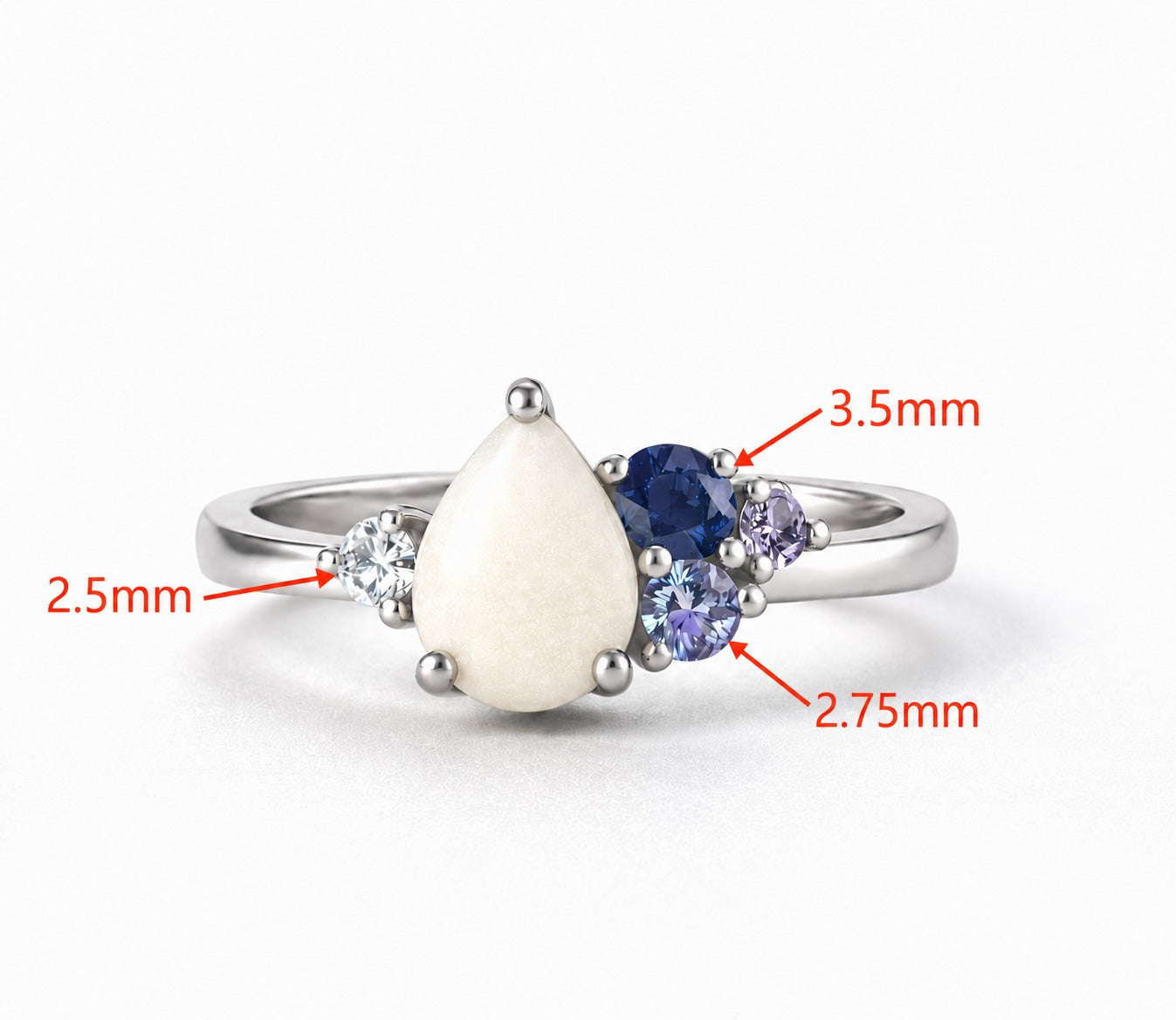 Pear Cluster Ring
