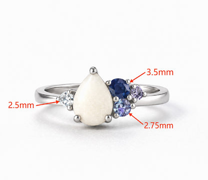 Pear Cluster Ring