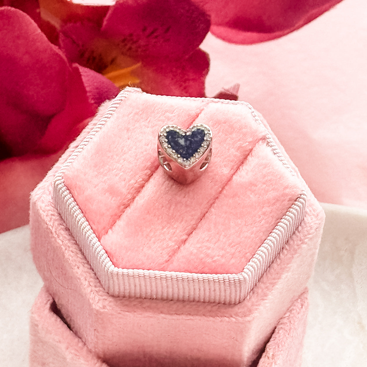 Pandora Style Heart Halo Charm